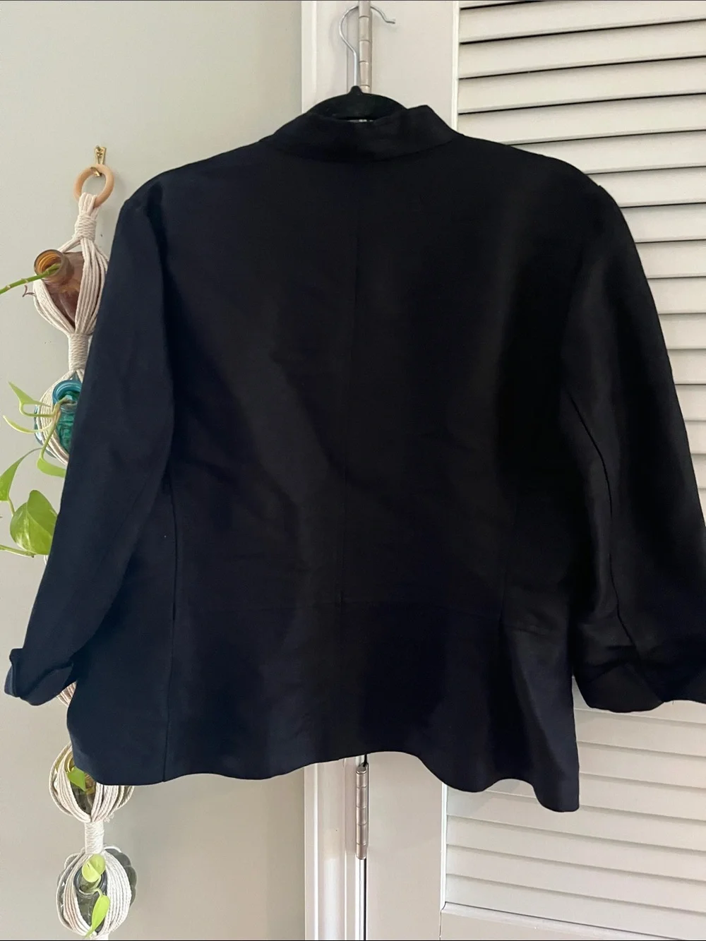 Emma James Black Button-Front Blazer